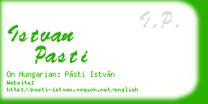 istvan pasti business card
