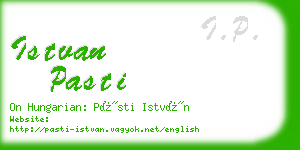 istvan pasti business card